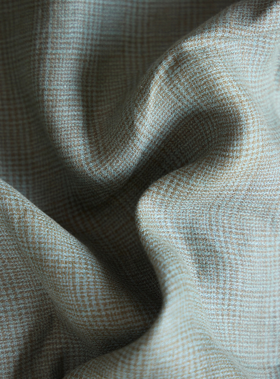 Sub Green Linen Check Shirt